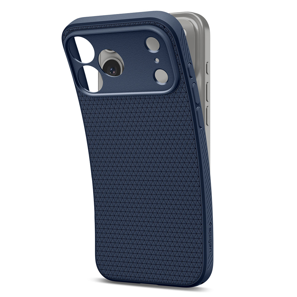 Custodia per Apple iPhone 18 Pro Max / 17 Pro Max, Spigen, Liquid Air, Blu Navy ACS12112