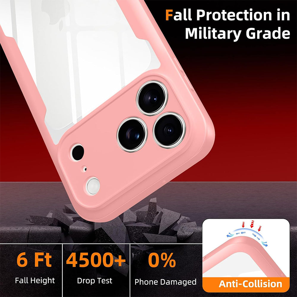 Custodia per Apple iPhone 18 Pro Max / 17 Pro Max, Techsuit, ColorVerse 360, Rosa