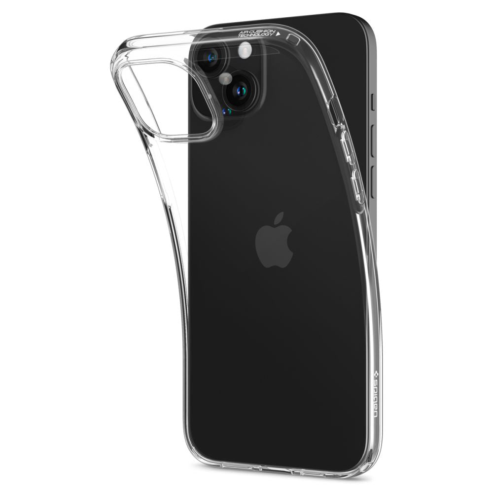 Custodia per Apple iPhone 15, Spigen, Liquid Crystal, Trasparente