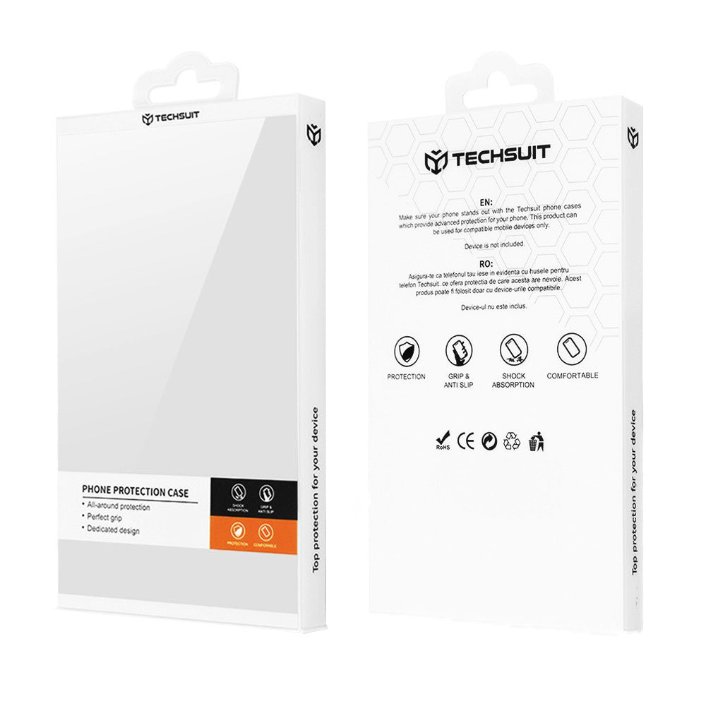 Custodia per Apple iPhone 17e / 16e, Techsuit, Carbon Shield Pro, Viola