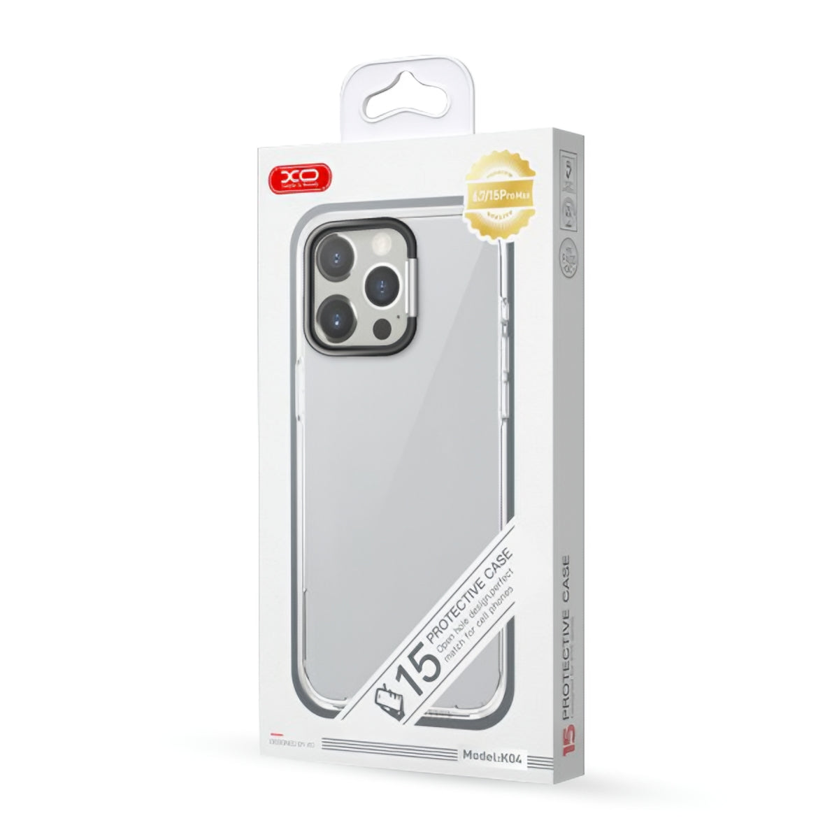 Custodia per Apple iPhone 15 Pro, XO Design, Hidden Stand, Nera