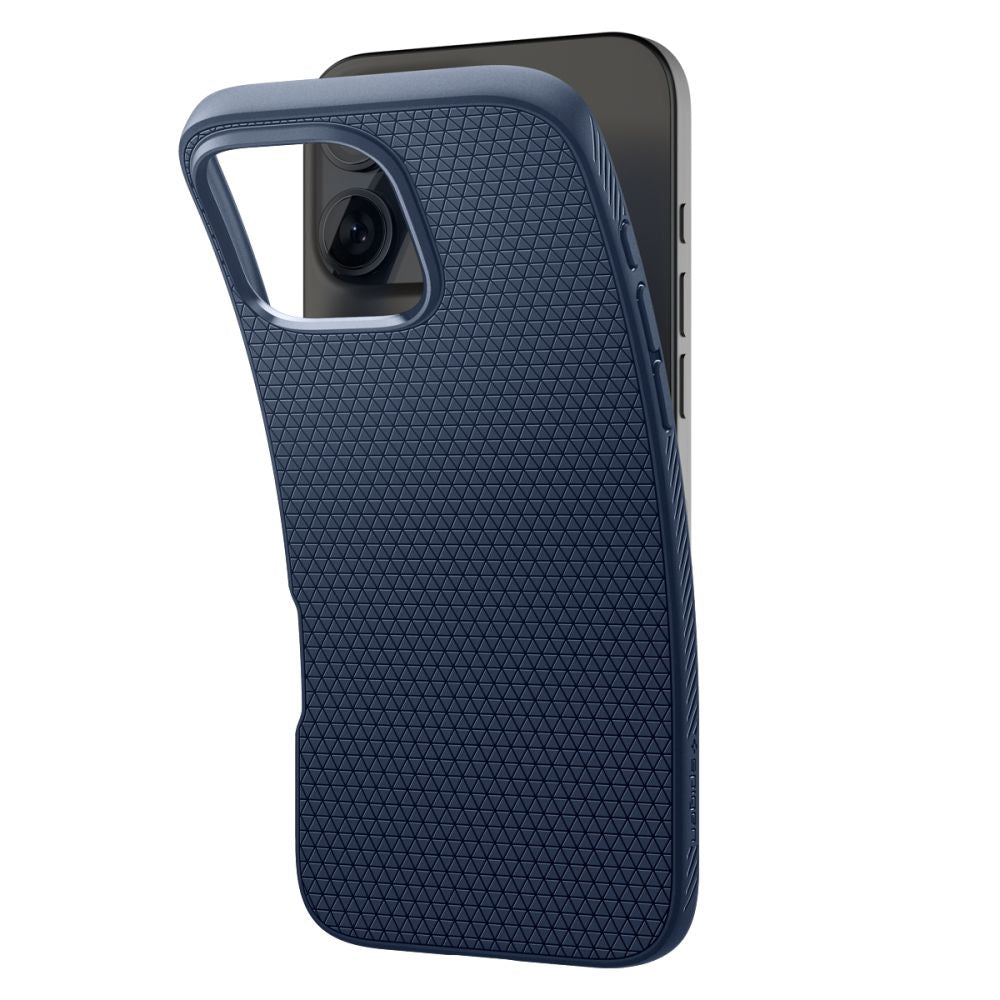 Custodia per Apple iPhone 16 Pro, Spigen, Liquid Air, blu ACS08118