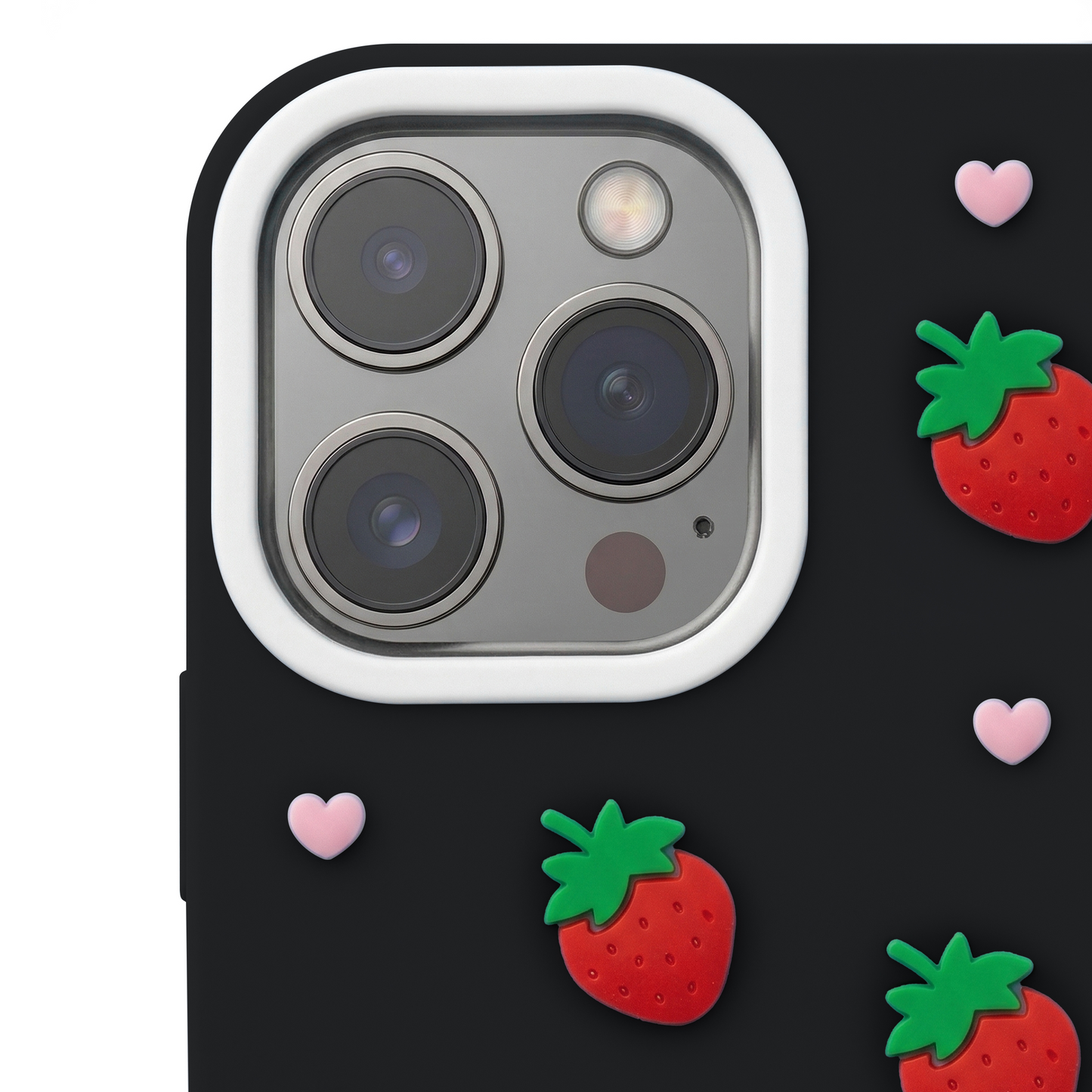 Custodia per Apple iPhone 15 Pro / 14 Pro, OEM, Strawberry, Nera