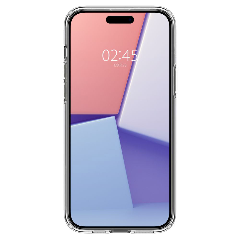 Custodia per Apple iPhone 15, Spigen, Liquid Crystal, Trasparente