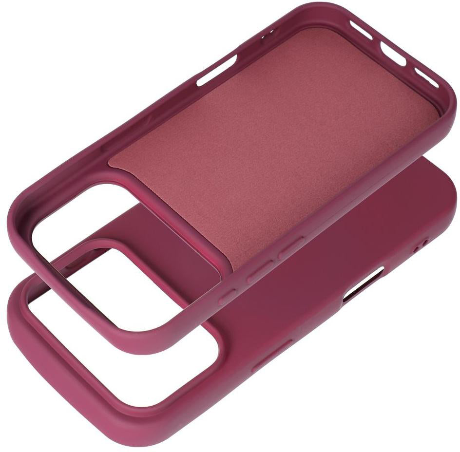 Custodia per Apple iPhone 18 Pro / iPhone 17 Pro, OEM, in silicone, color bordeaux