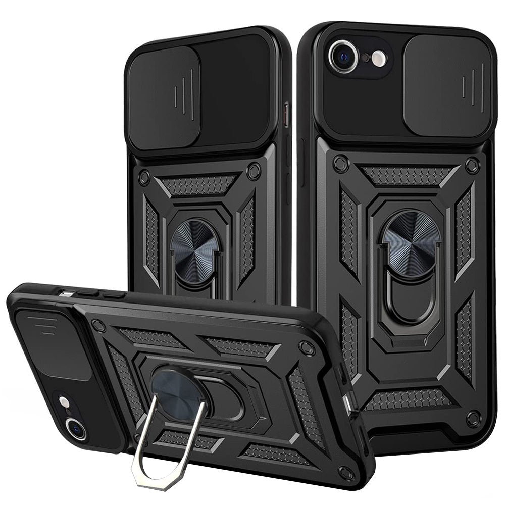 Custodia per Apple iPhone 6 / 6s, Techsuit, CamShield, Nera