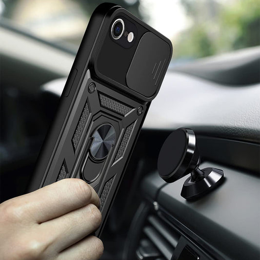 Custodia per Apple iPhone 6 / 6s, Techsuit, CamShield, Nera
