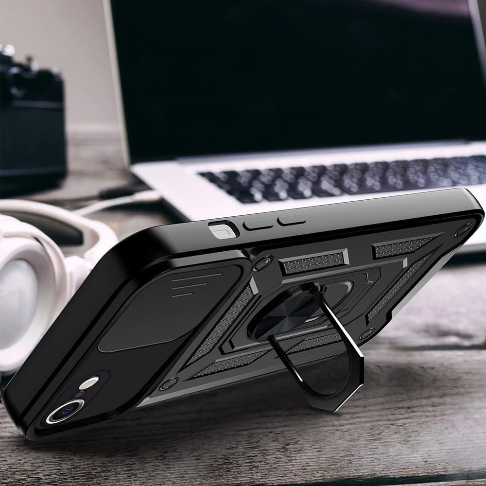 Custodia per Apple iPhone 6 / 6s, Techsuit, CamShield, Nera