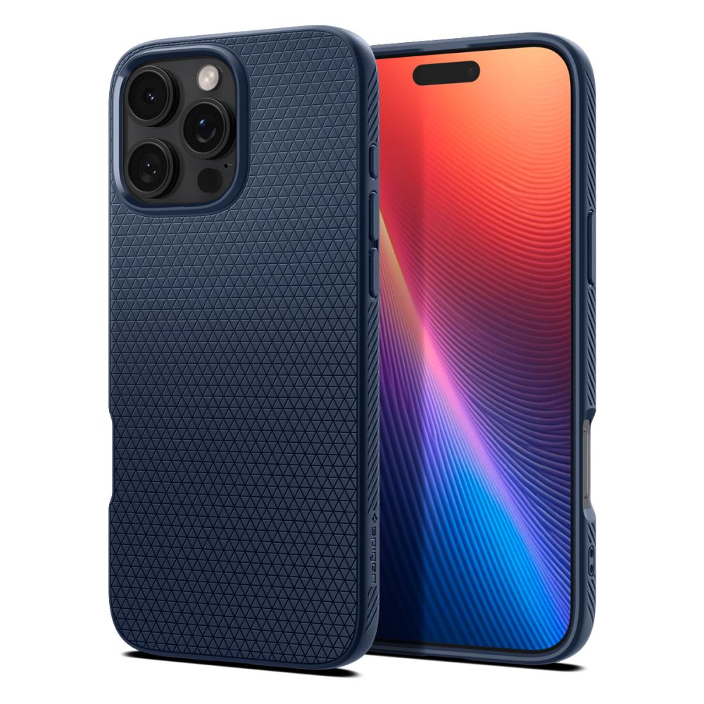 Custodia per Apple iPhone 16 Pro, Spigen, Liquid Air, blu ACS08118
