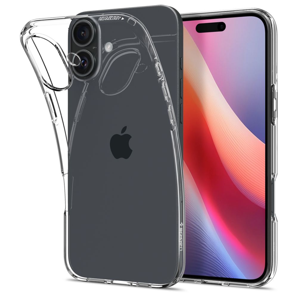 Custodia per Apple iPhone 16, Spigen, a cristalli liquidi, trasparente ACS08190