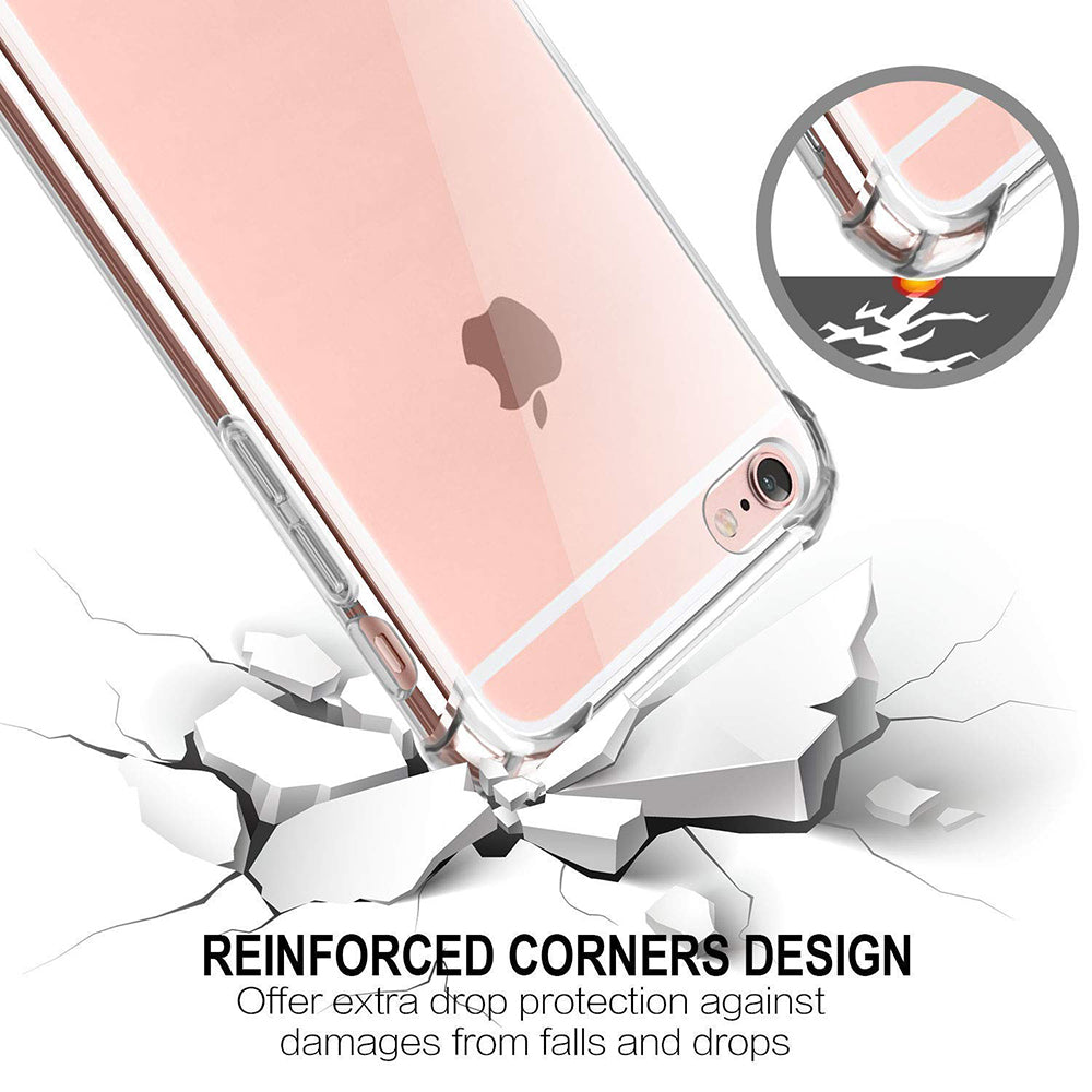 Custodia per Apple iPhone SE (2016) / 5 / 5s, Techsuit, Shockproof Clear, Trasparente