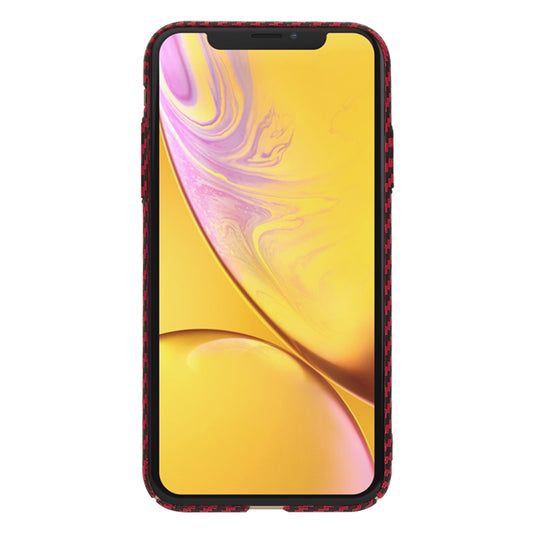 Custodia per Apple iPhone XR, Techsuit, Carbonite FiberShell, Rossa