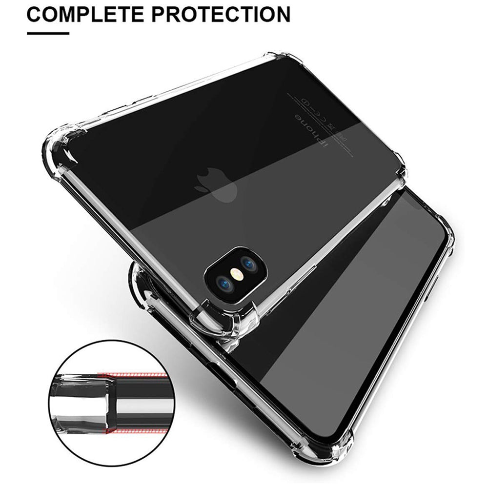 Custodia per Apple iPhone XS / X, Techsuit, Shockproof Clear, Trasparente