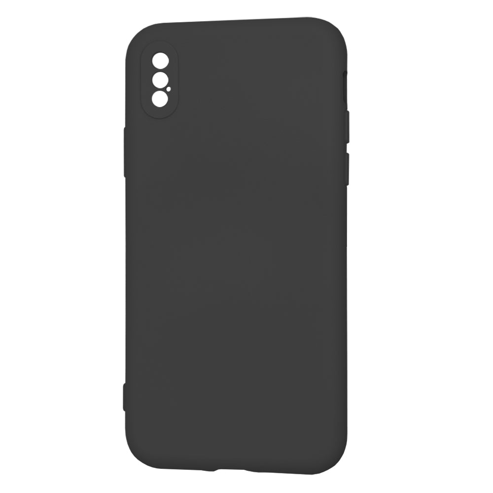 Custodia per Apple iPhone XS / X, Techsuit, SoftFlex, Nera