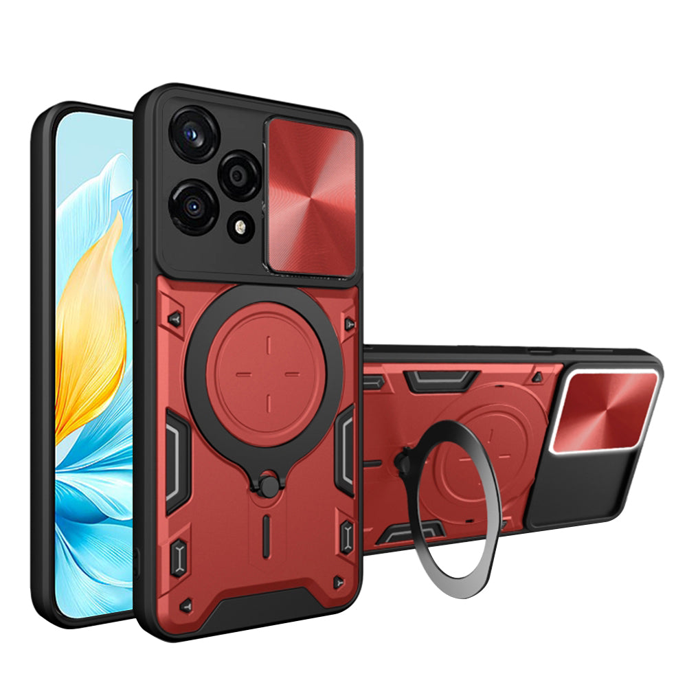 Custodia per Honor 200 Lite, Techsuit, CamGuard Pro, Rossa