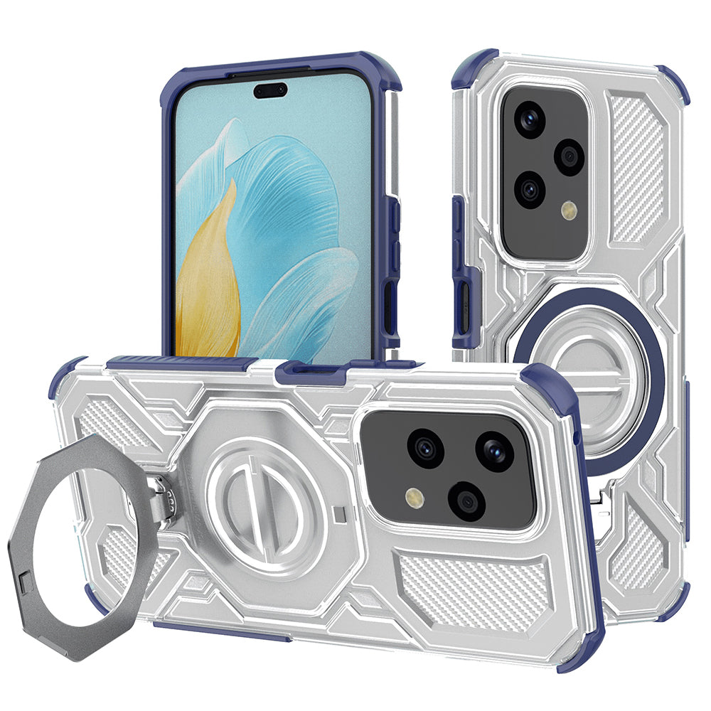 Custodia per Honor 200 Lite, Techsuit, Carbon Shield Pro, Blu