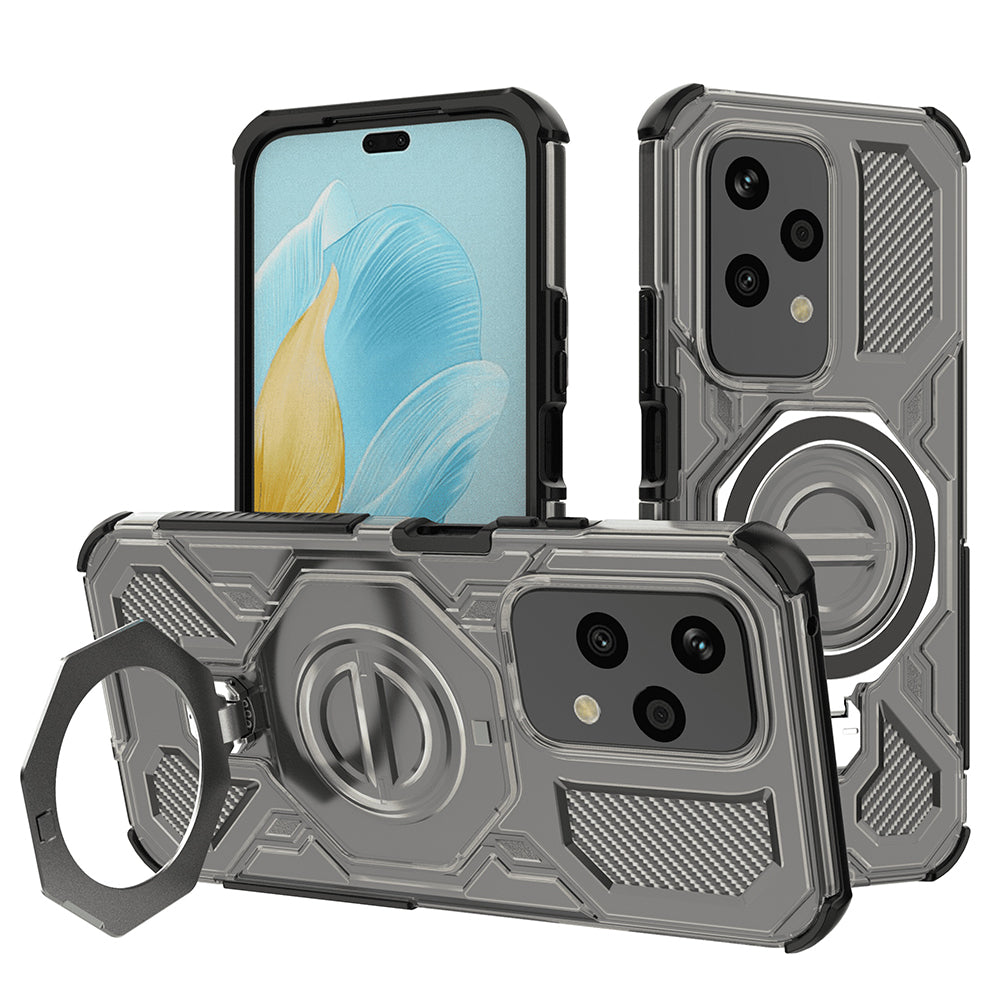 Custodia per Honor 200 Lite, Techsuit, Carbon Shield Pro, Fumo
