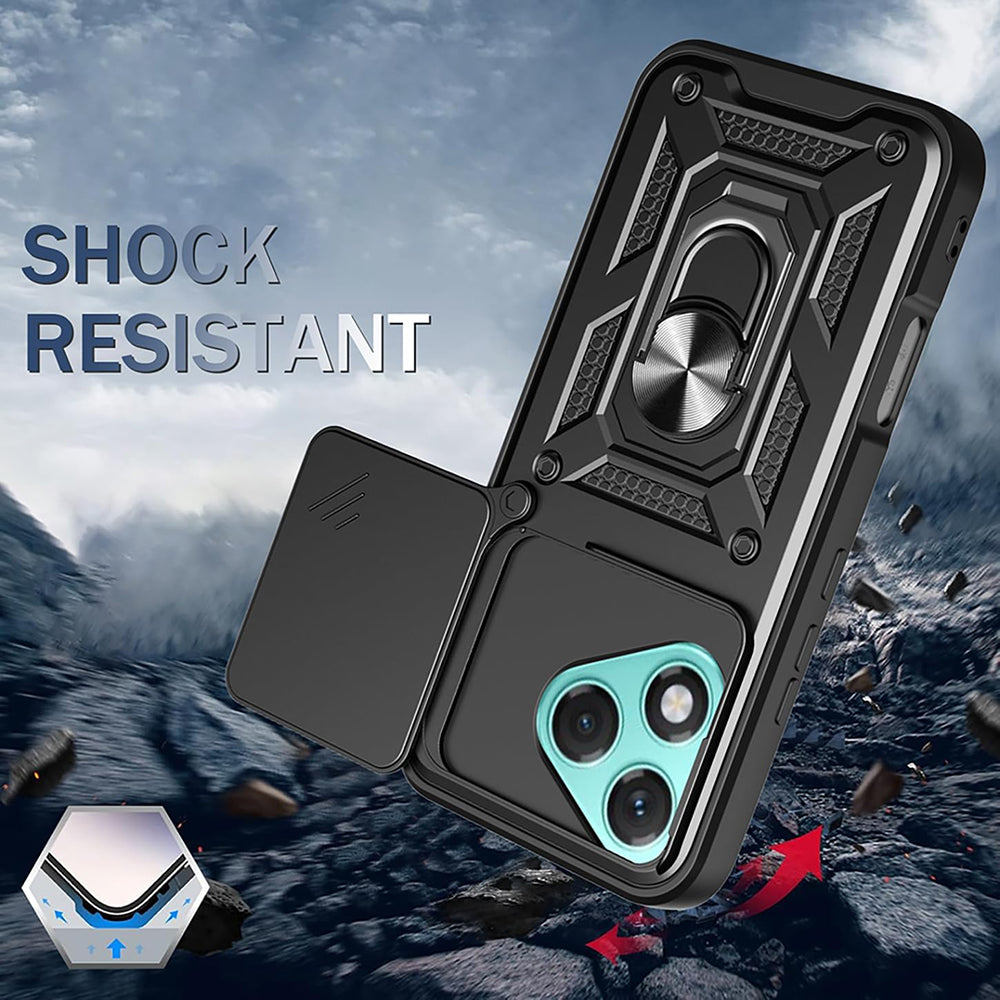 Custodia per Honor 400 Lite, Techsuit, CamShield, Blu