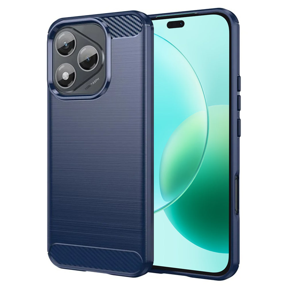 Custodia per Honor 400 Lite, Techsuit, Carbonio, Blu