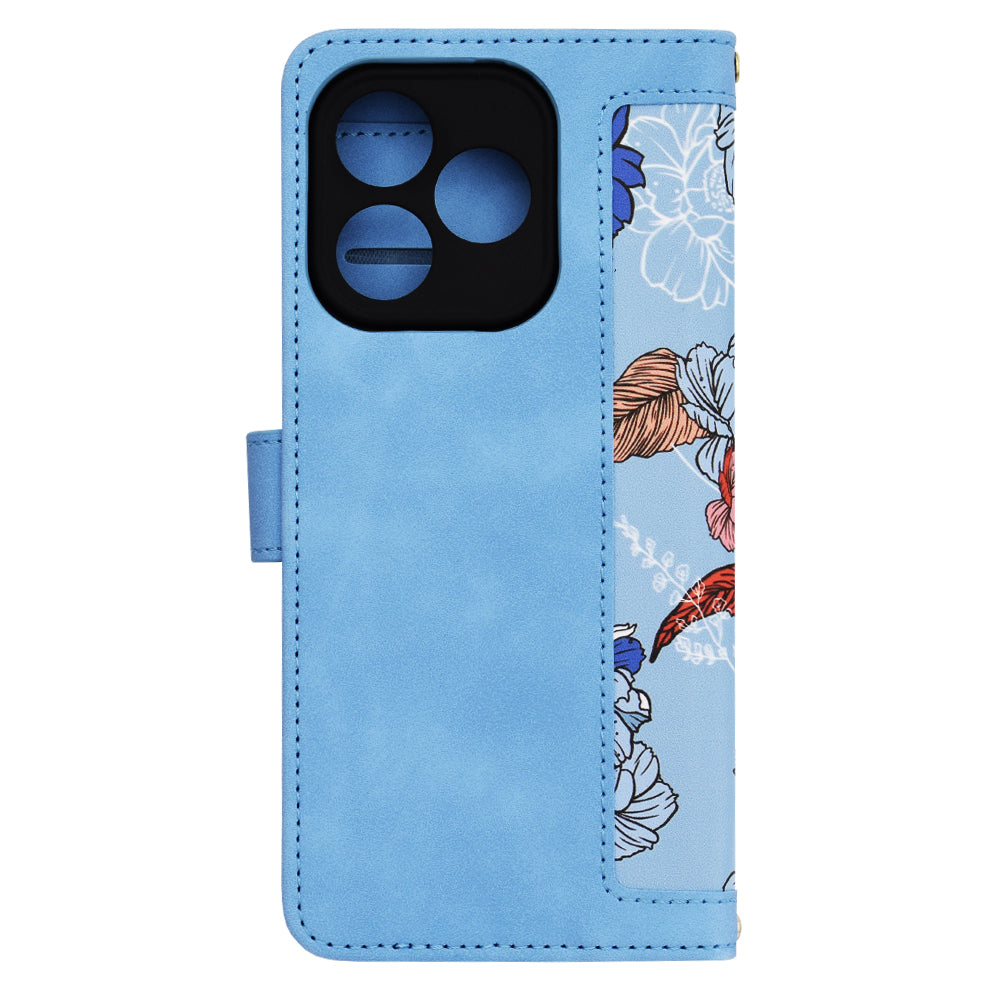 Custodia per Honor 400 Lite, Techsuit, FlipCraft, Blu