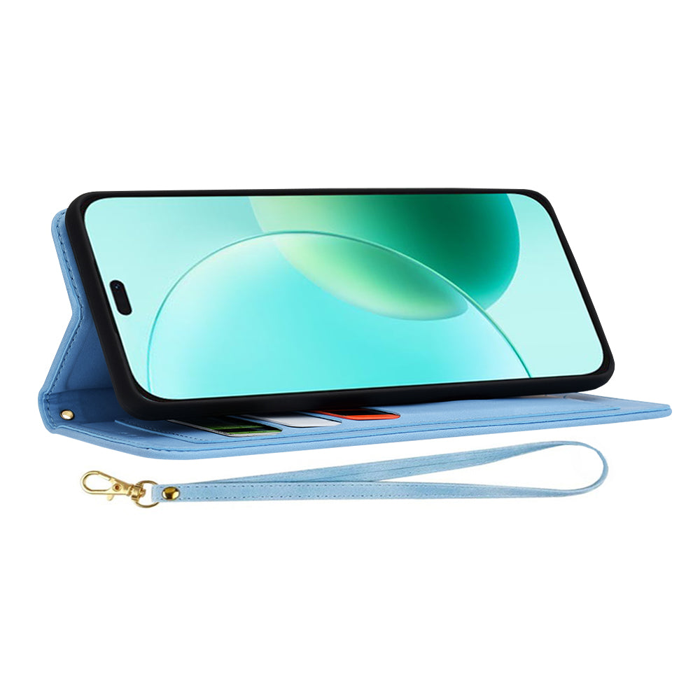 Custodia per Honor 400 Lite, Techsuit, FlipCraft, Blu