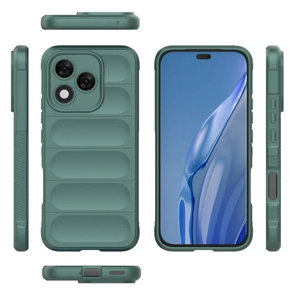 Custodia per Honor 400 Lite, Techsuit, Magic Shield, Verde