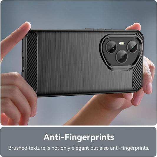 Custodia per Honor 400 Pro, Techsuit, Carbonio, Nera