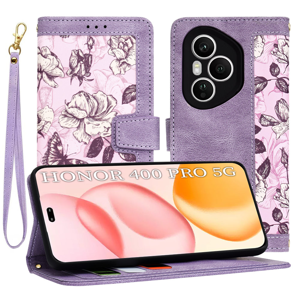 Custodia per Honor 400 Pro, Techsuit, FlipCraft, Viola