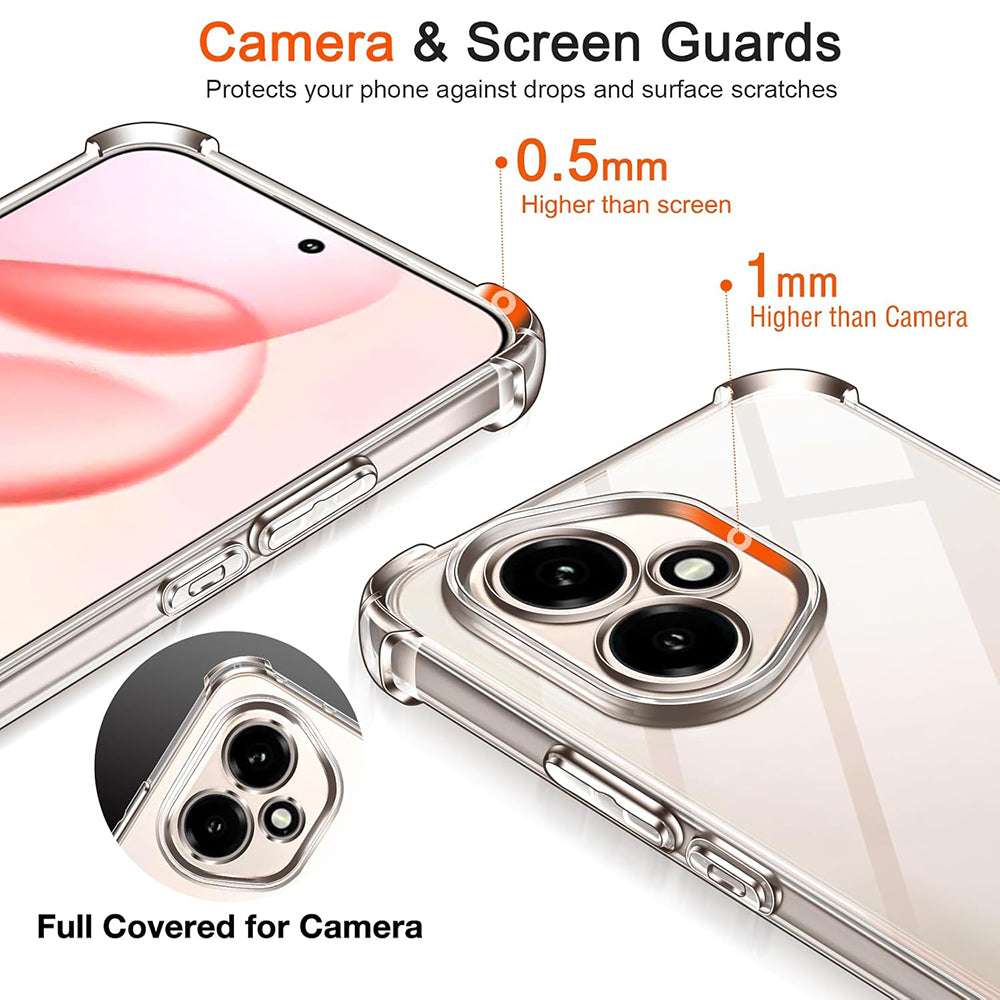 Custodia per Honor 400 Pro, Techsuit, Shockproof Clear, Trasparente