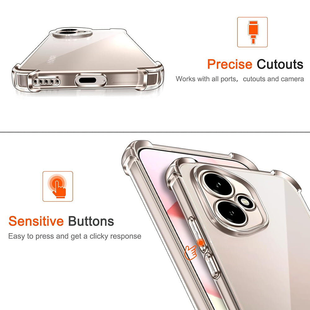 Custodia per Honor 400 Pro, Techsuit, Shockproof Clear, Trasparente