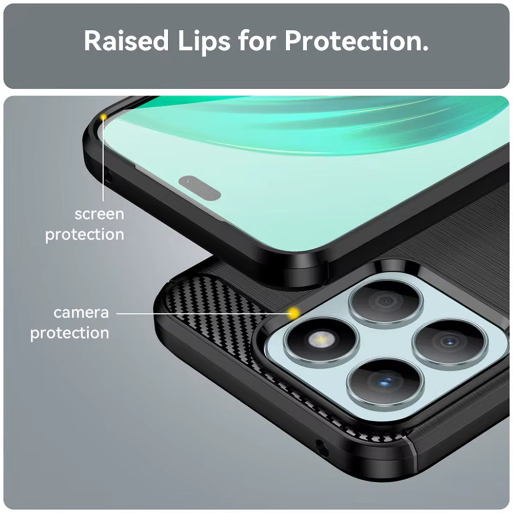 Case for Honor 400 Smart 4G / X7d 4G / 400 Smart 5G, Techsuit, Carbon, Blue