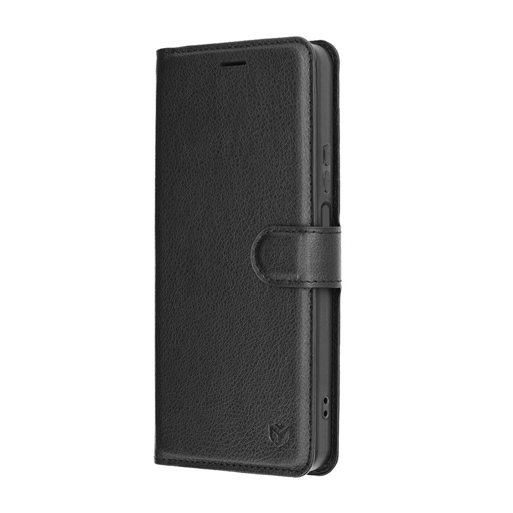 Custodia per Honor 400 Smart 4G / X7d 4G / 400 Smart 5G, Techsuit, Leather Folio, Nera