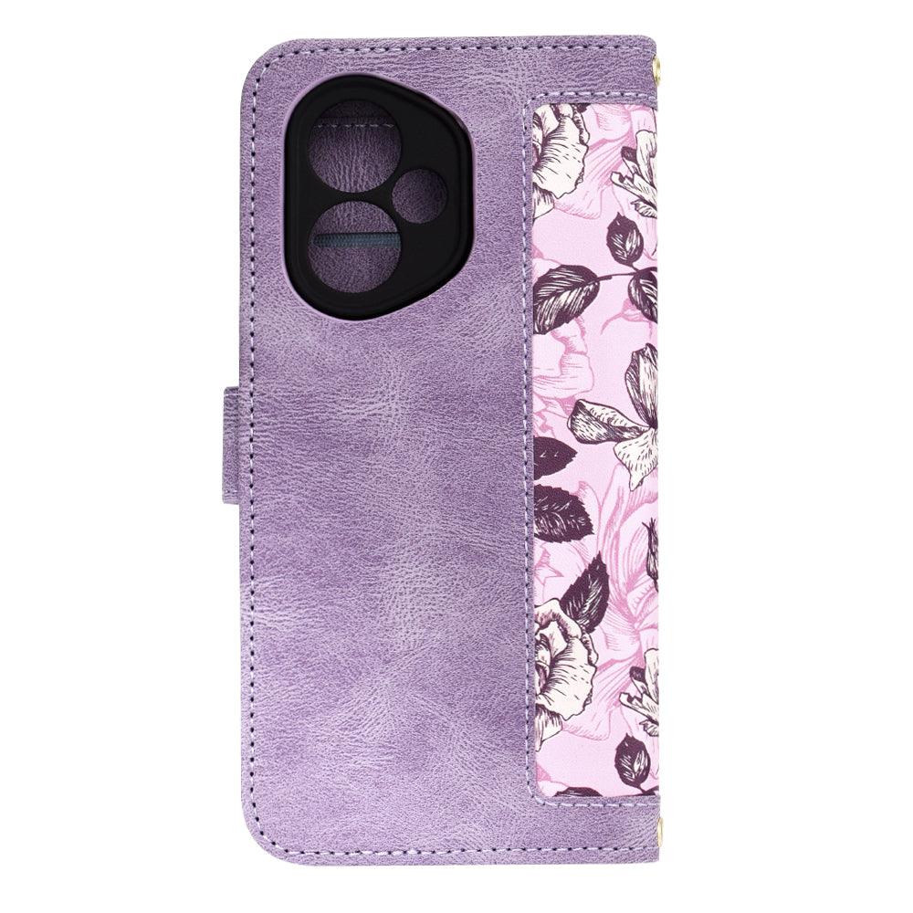 Custodia per Honor 400, Techsuit, FlipCraft, Viola