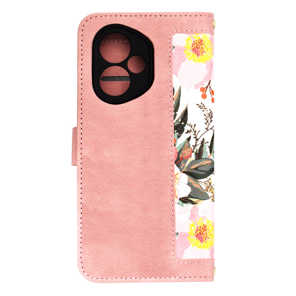Custodia per Honor 400, Techsuit, FlipCraft, Rosa