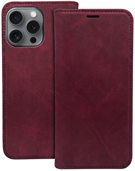 Custodia per Honor 600 Lite, OEM, Smart Suede, Vinaccia