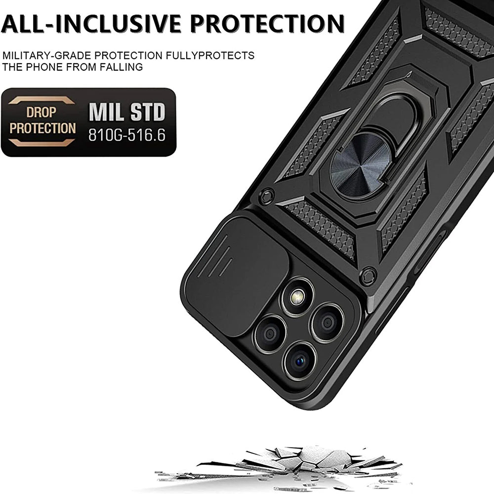 Custodia per Honor 70 Lite / X6 / X8 5G, Techsuit, CamShield, Nera