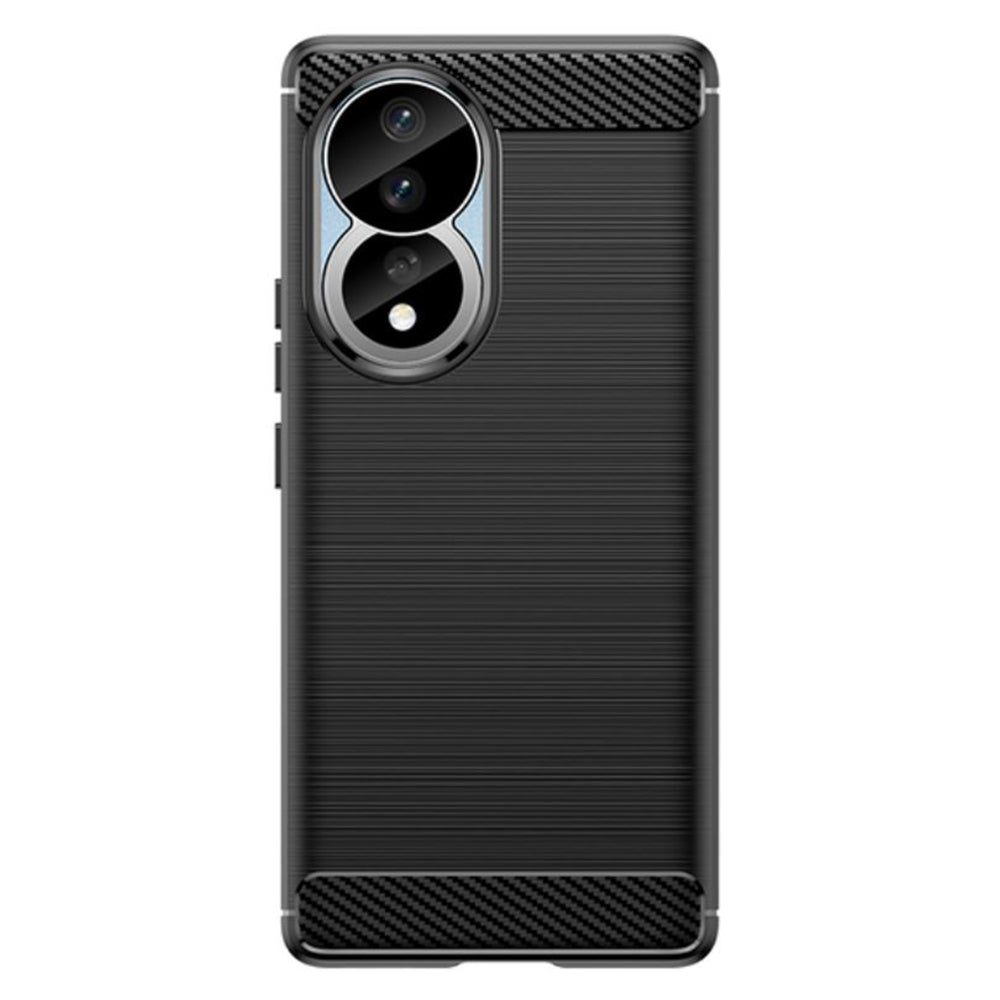 Custodia per Honor 90 / 80, Techsuit, Carbonio, Nera