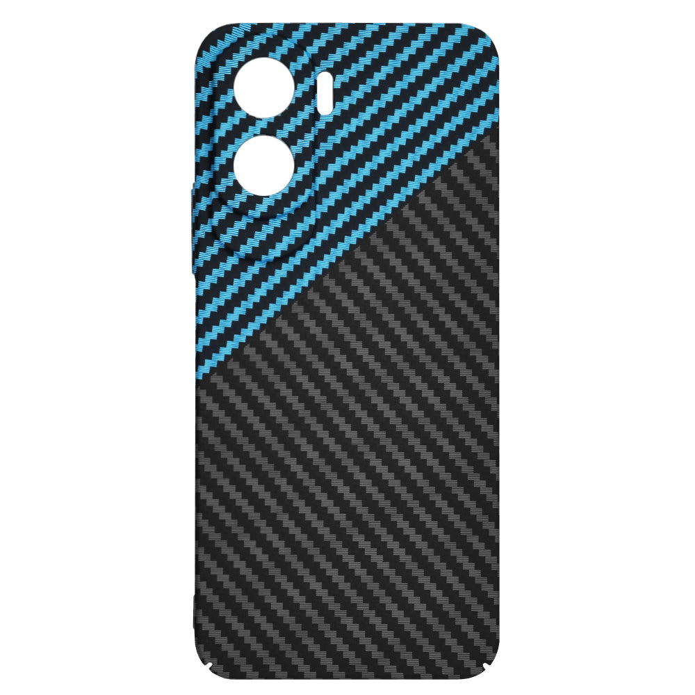 Custodia per Honor 90 Lite, Techsuit, Carbonite FiberShell, Nero Bleu
