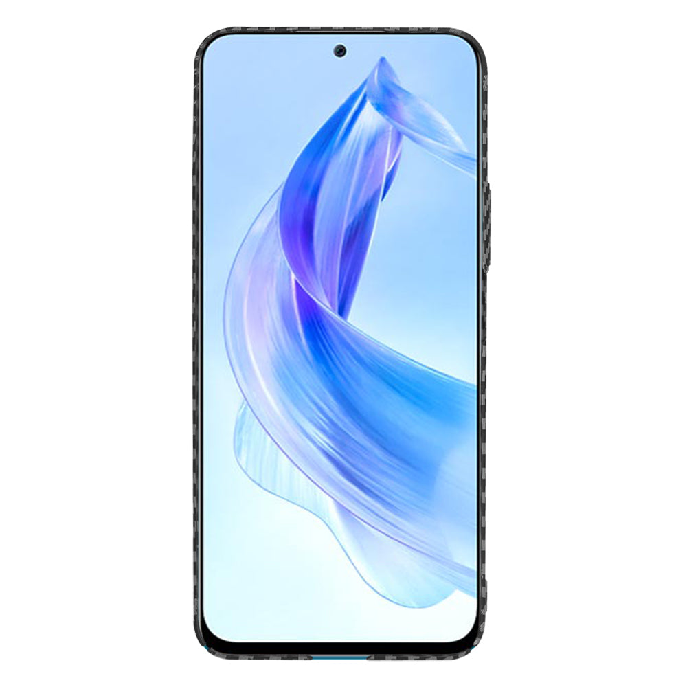 Custodia per Honor 90 Lite, Techsuit, Carbonite FiberShell, Nera