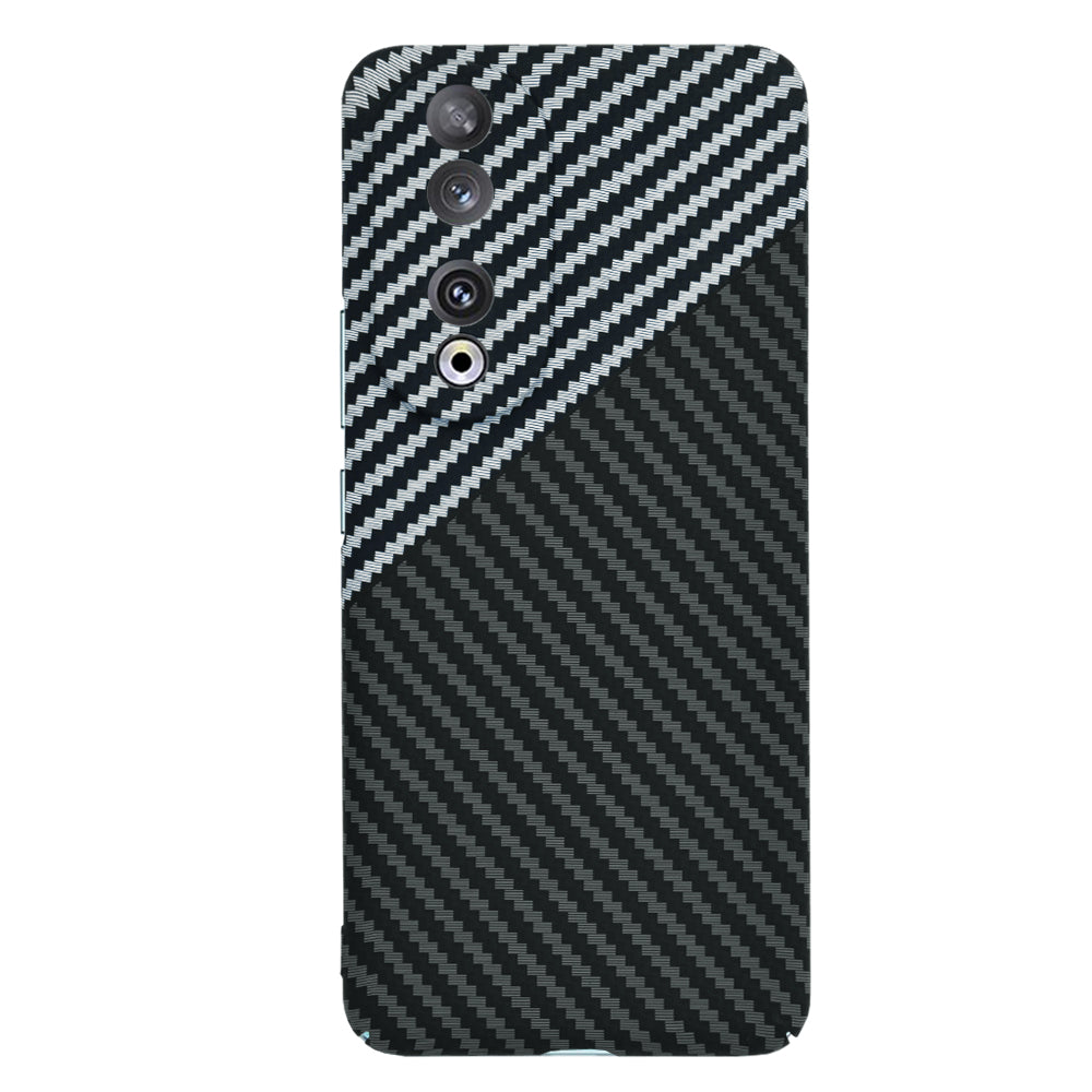 Custodia per Honor 90, Techsuit, Carbonite FiberShell, Nero Grigio