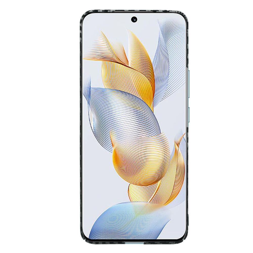 Custodia per Honor 90, Techsuit, Carbonite FiberShell, Nero Grigio