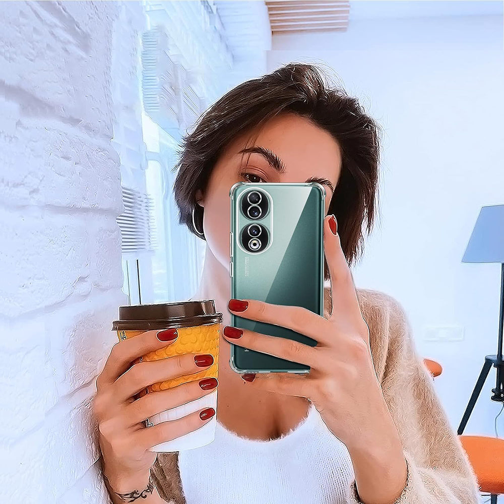 Custodia per Honor 90, Techsuit, Shockproof Clear, Trasparente