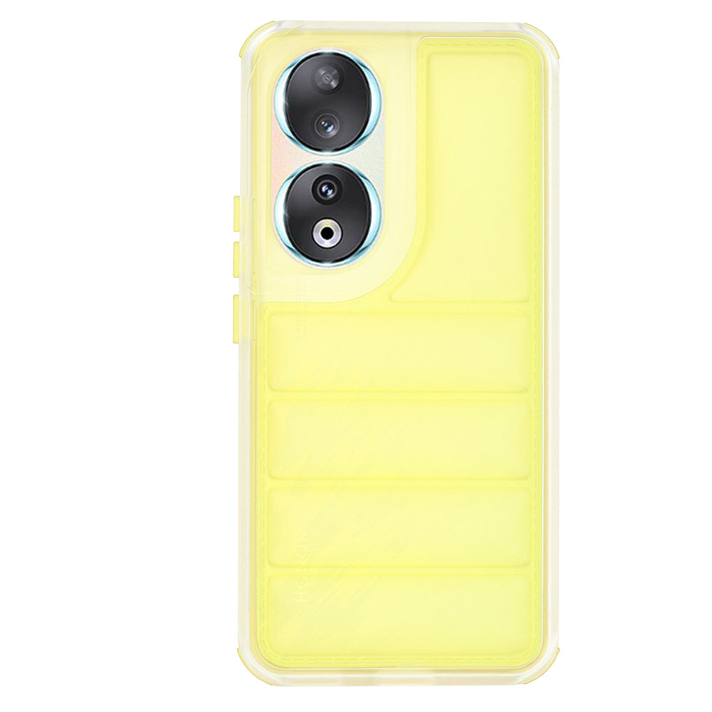 Custodia per Honor 90, Techsuit, Wave Shield, Gialla