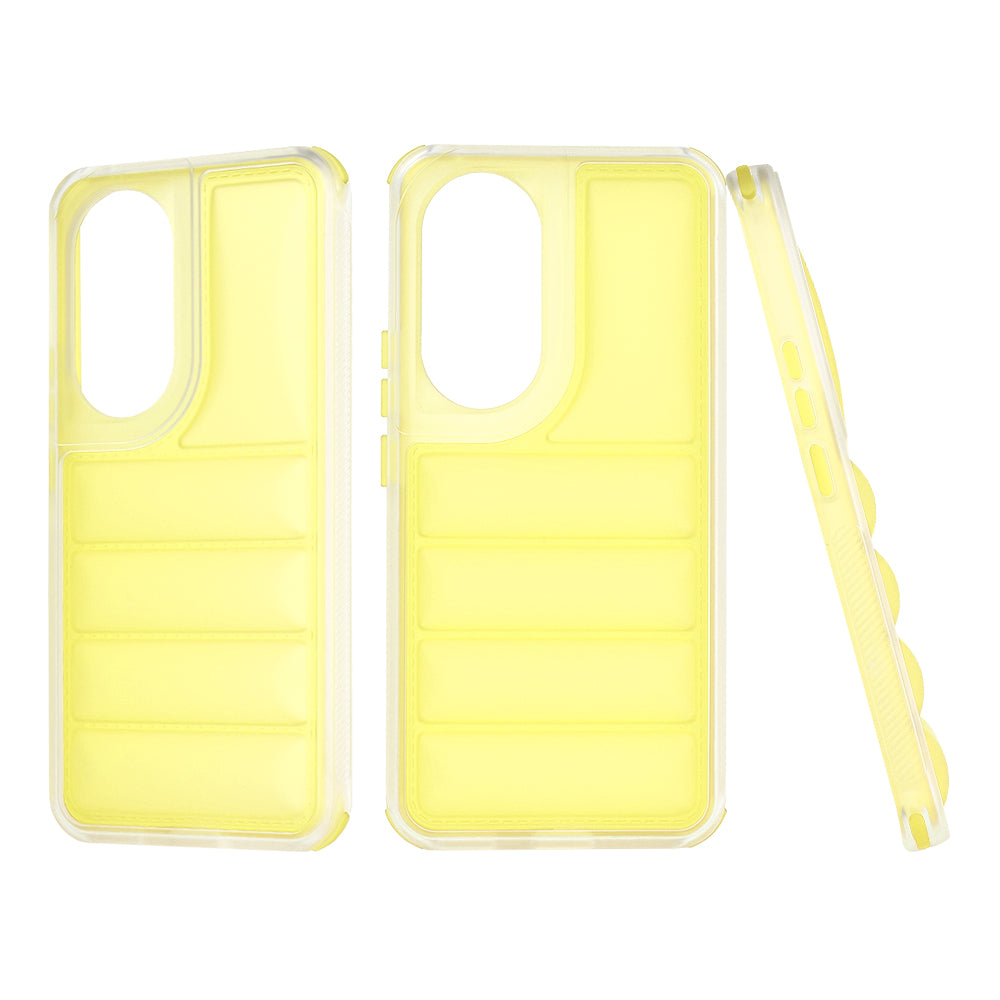 Custodia per Honor 90, Techsuit, Wave Shield, Gialla