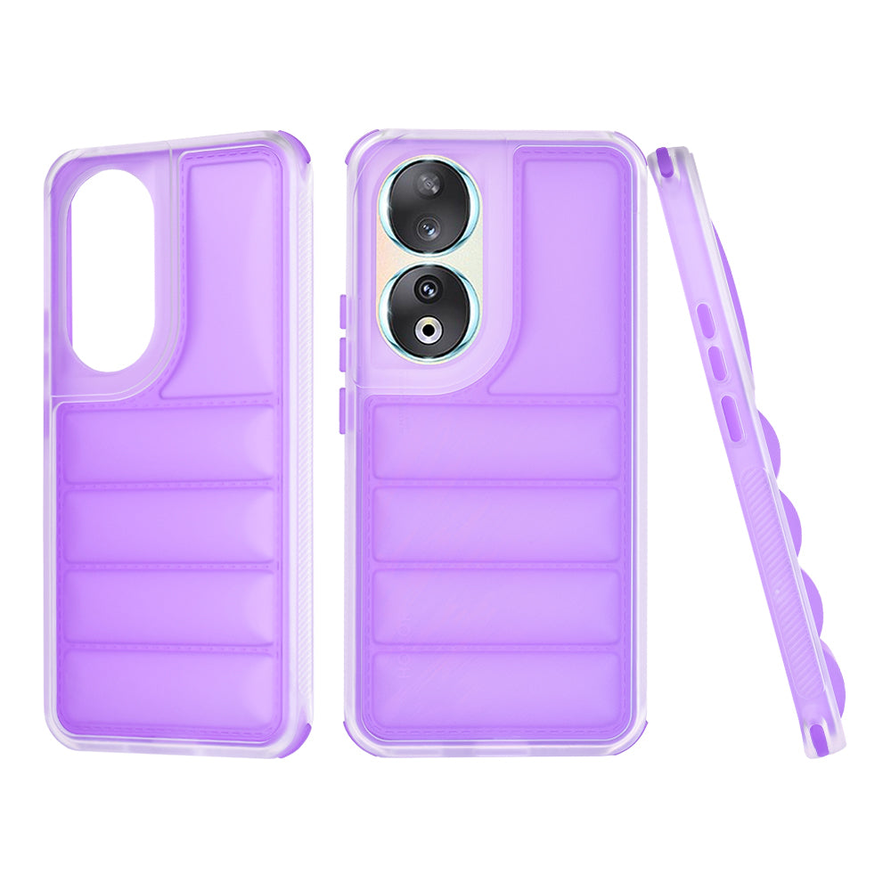 Custodia per Honor 90, Techsuit, Wave Shield, Viola