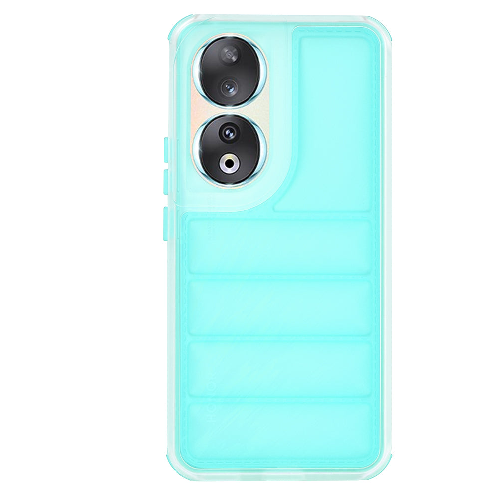 Custodia per Honor 90, Techsuit, Wave Shield, Turchese