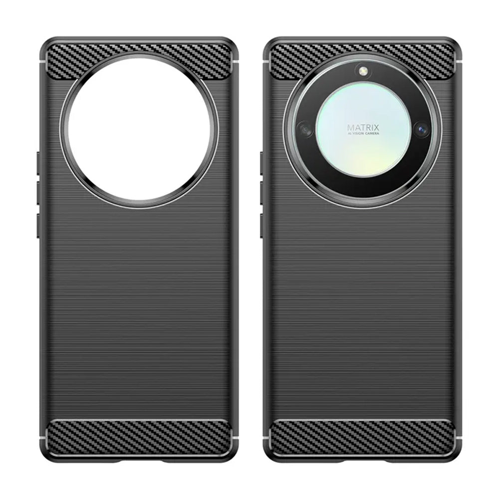 Custodia per Honor Magic5 Lite, Techsuit, Carbonio, Nera