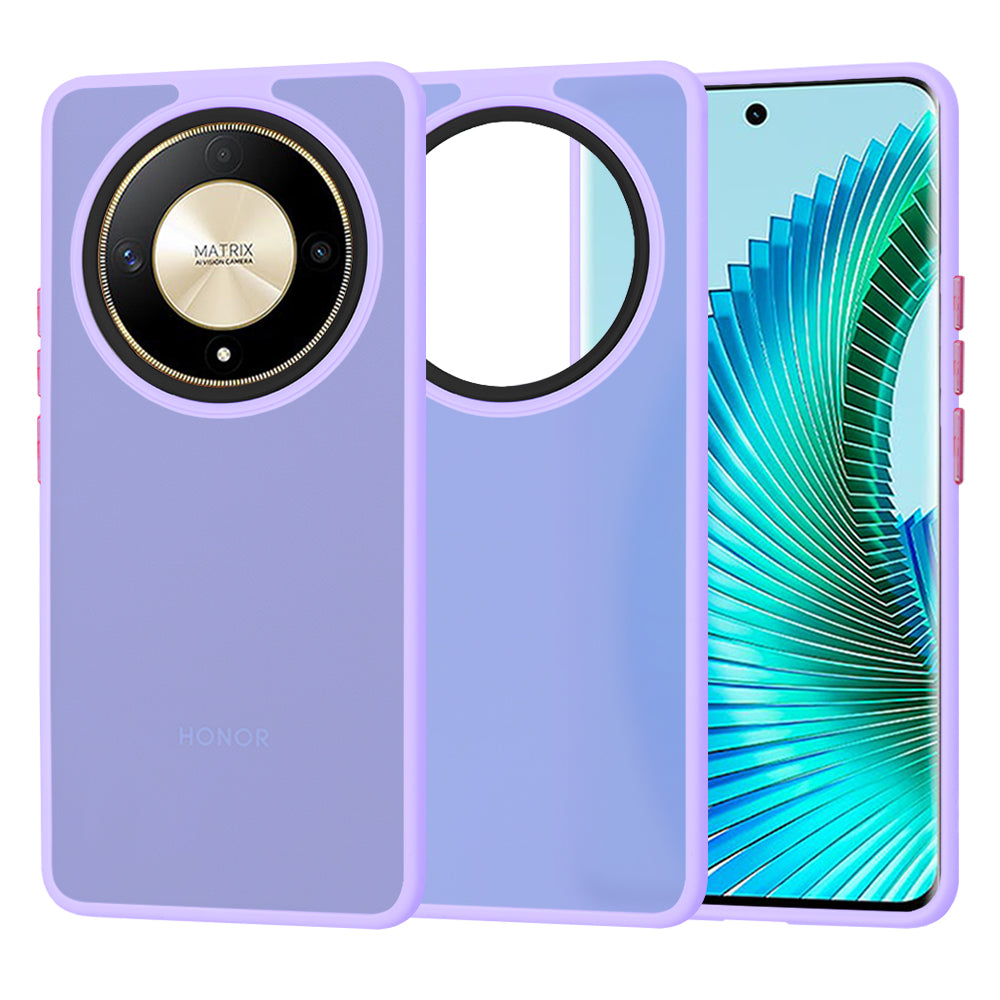 Custodia per Honor Magic6 Lite, Techsuit, HaloFrost, Viola Chiaro