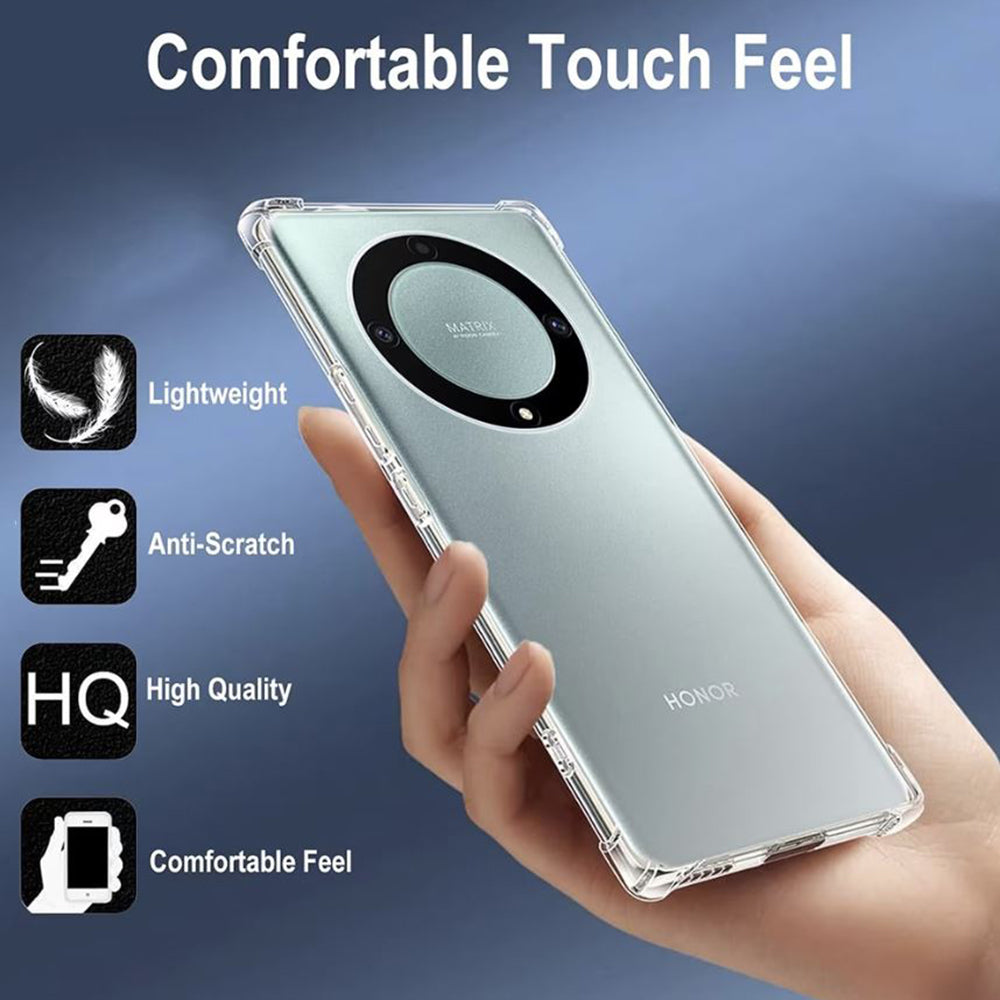 Custodia per Honor Magic6 Lite, Techsuit, Shockproof Clear, Trasparente
