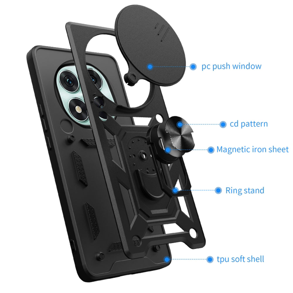 Custodia per Honor Magic7 Pro, Techsuit, CamShield, Nera